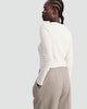 image 3 of F&F Cotton Rich Long Sleeved Top in Cream