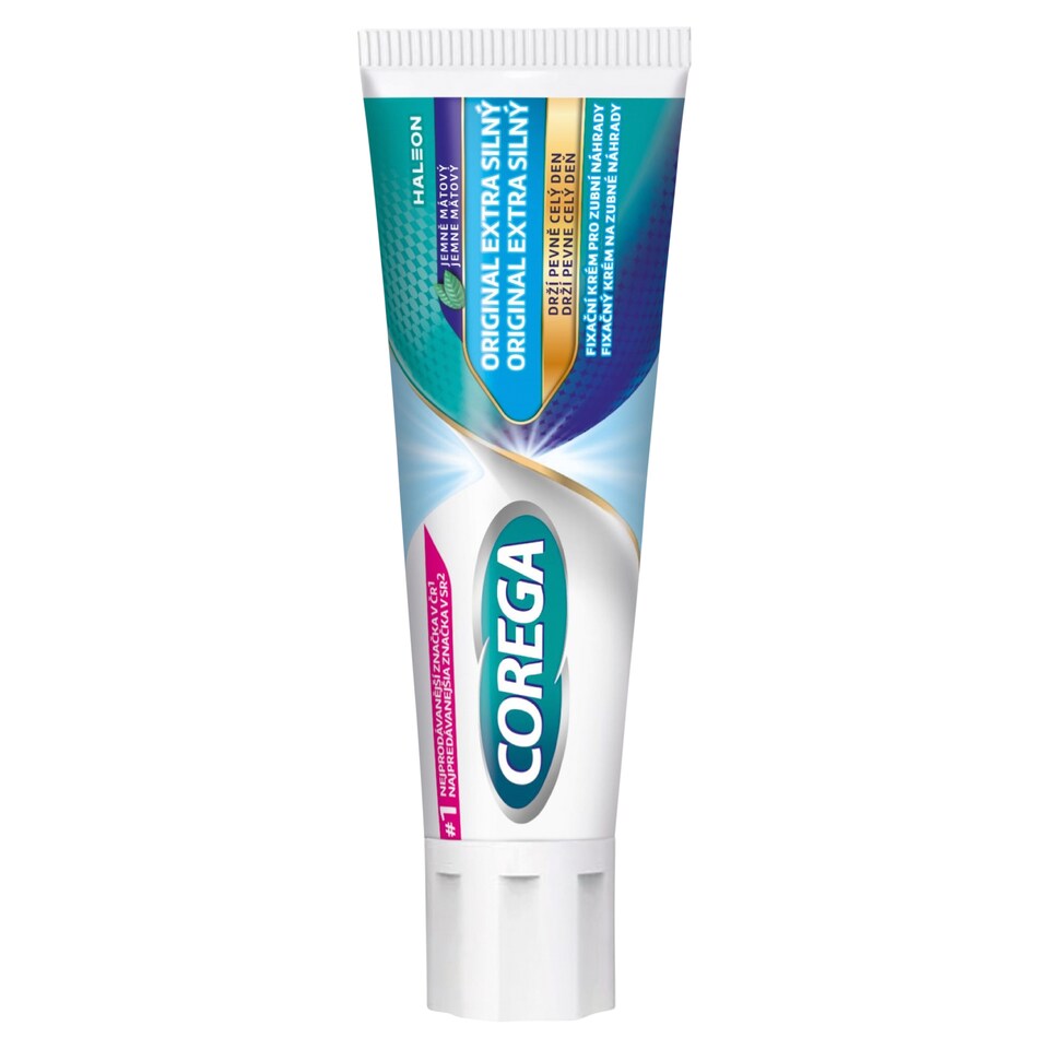 Obrázek 1 pro produkt Corega Fixační krém Original extra silný pro pevnou fixaci zubní náhrady, 40g