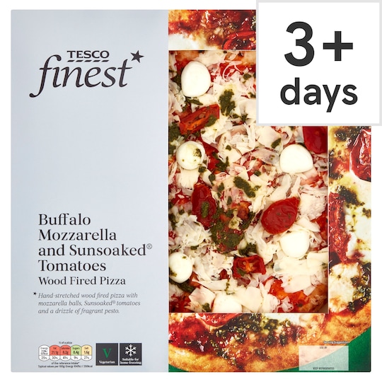 Tesco Finest Buffalo Mozzarella & Tomato Pizza 420G Tesco Groceries