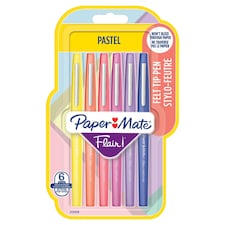 Papermate Flair Pastel Felt Pens 6 Pack