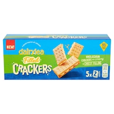 Dairylea Filled Cheese Crackers Snacks 5 pack 5x19.3G