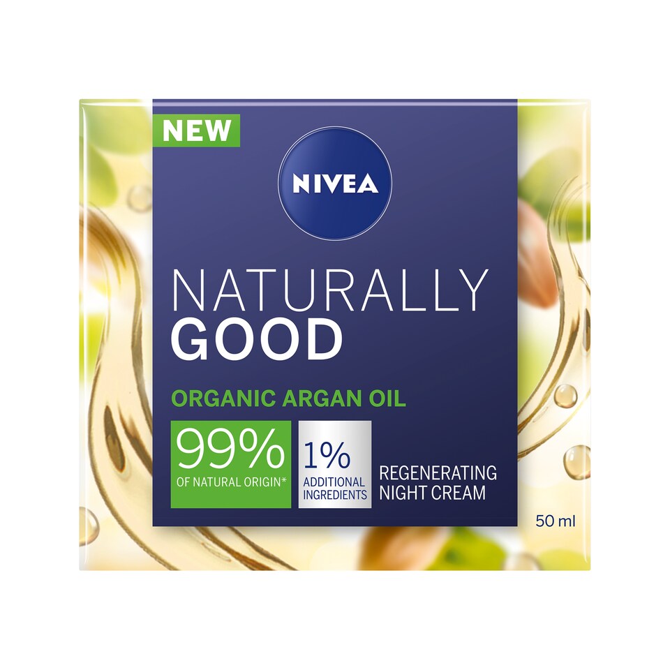 image 1 of Nivea Naturally Good Argan Oil Regenerating Night Cream 50Ml