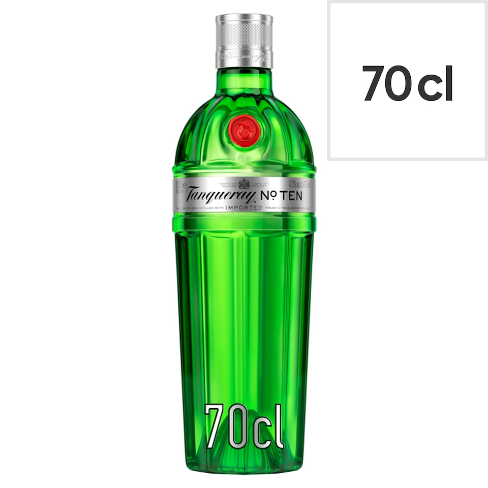 Tanqueray No. Ten Batch Distilled Gin Bottle 47.3% Vol 70cl