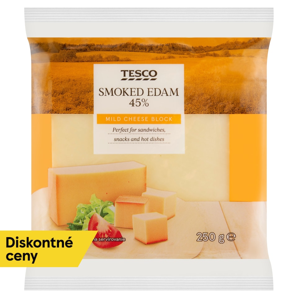 Tesco Eidam 45% údený 250 g