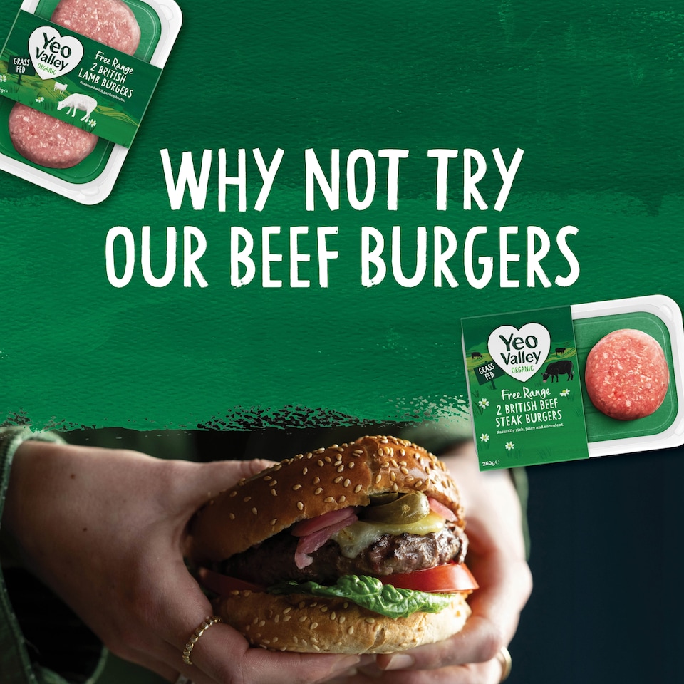 image 1 of Yeo Valley Organic 2 British Lamb Burgers 260g