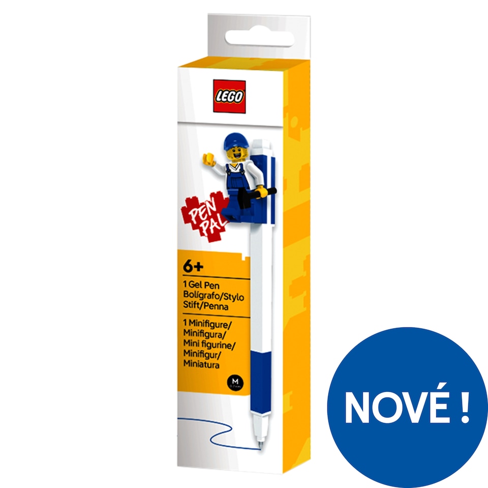 image 1 of Lego 2.0 Blue Gel Pen with Minifigure