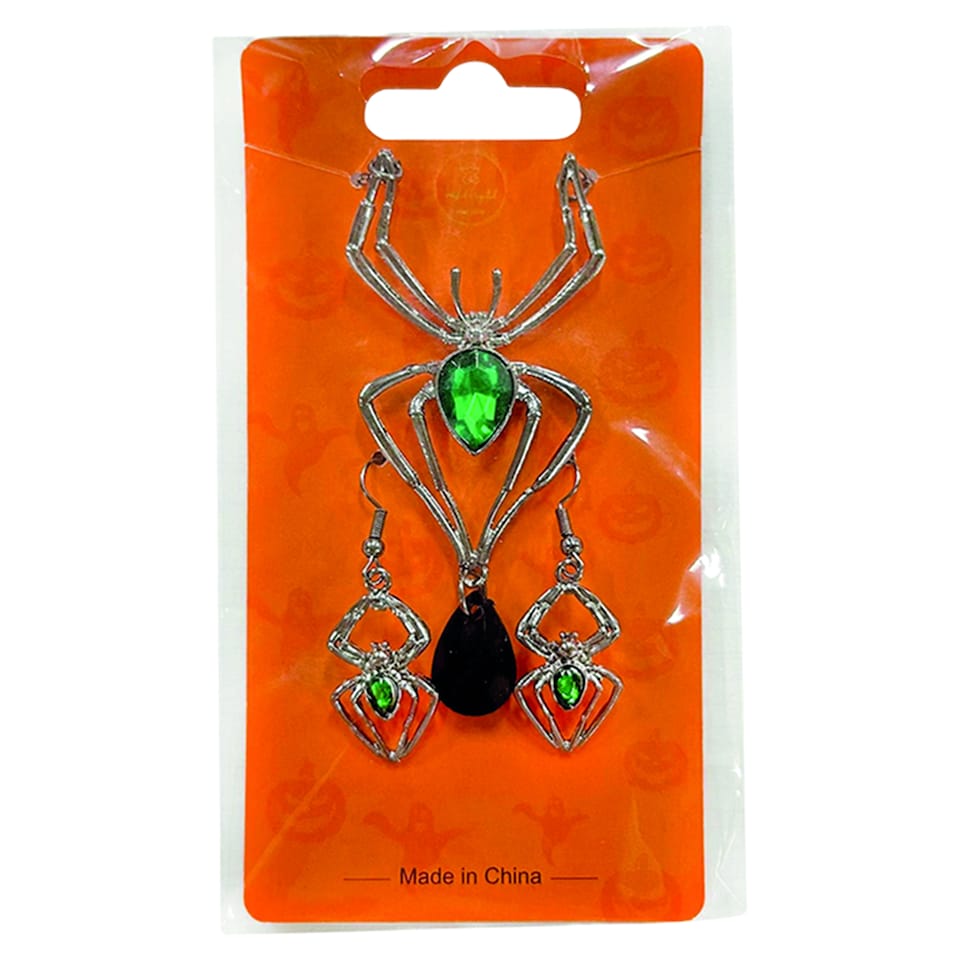 image 1 of  Spider Necklace and Earring