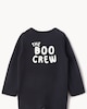 image 4 of F&F Baby Pure Cotton Halloween Skeleton Sleepsuit in Black