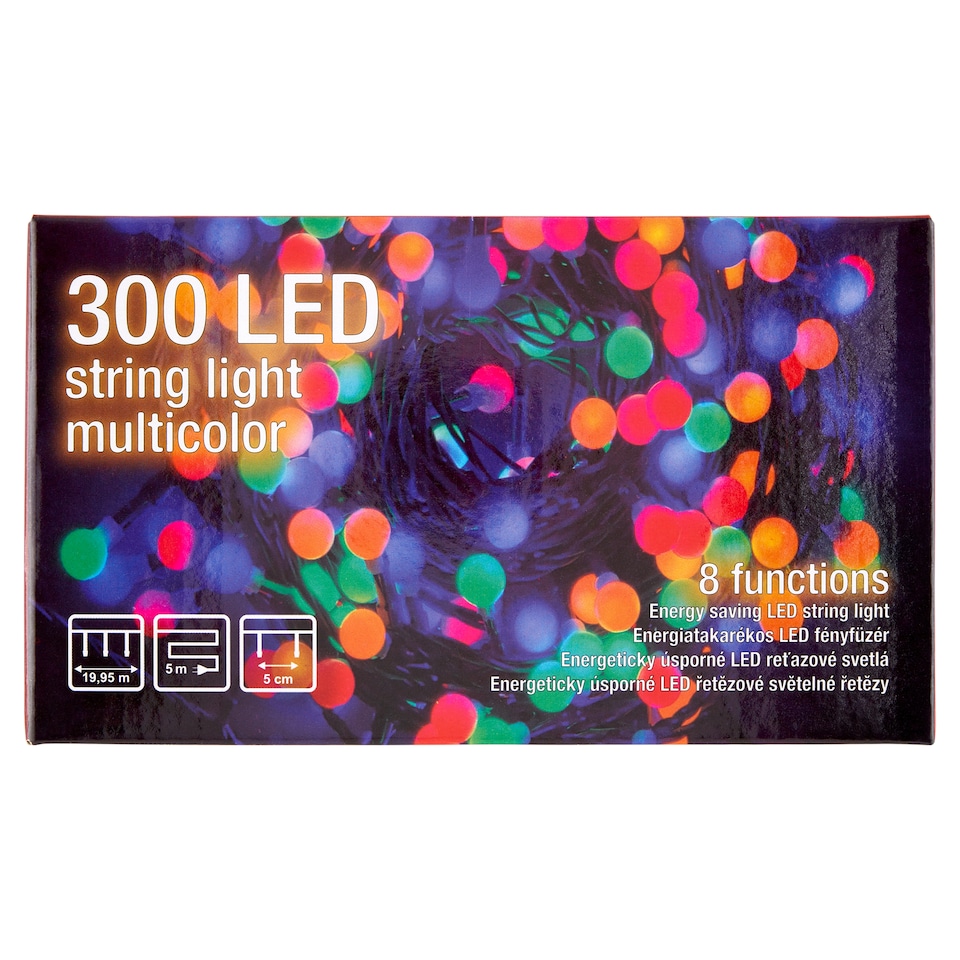 image 1 of Snow Meister SM2755 300 LED Multicolor Energy Saving String Light 19,95 m