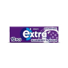 Extra Blueberry Flavour Sugarfree Chewing Gum 10 Pieces