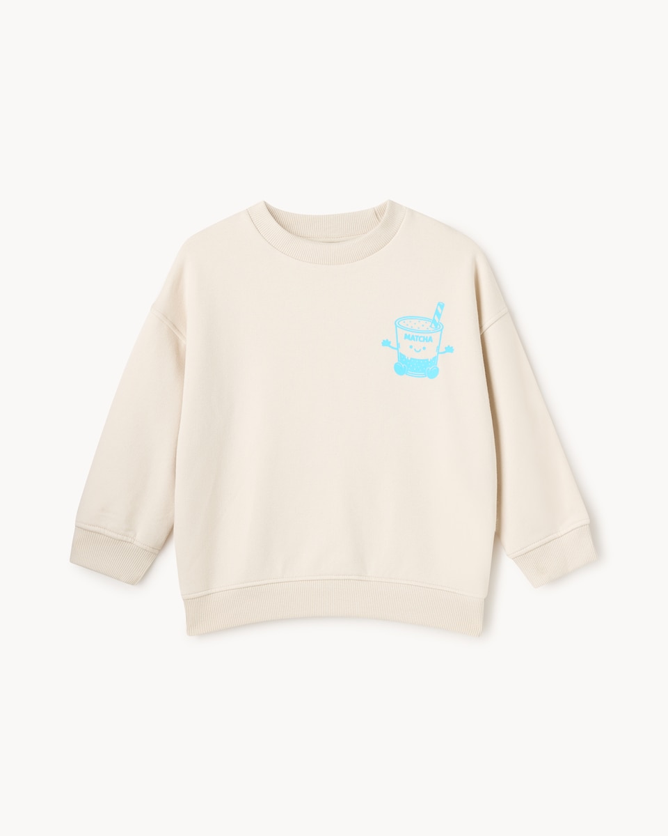 image 1 of F&F Boys 2-Pack Cotton Rich Printed Sweatshirts in Blue