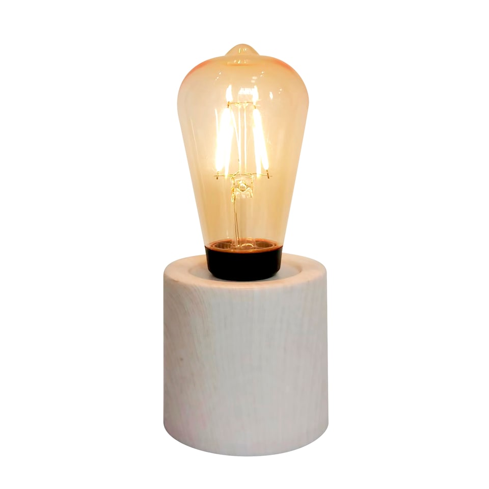 F&F Home Cream Battery Operated Table Lamp