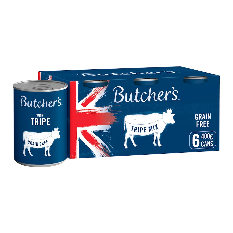 image 1 of Butcher's Tripe Dog Food Tins 6X400g