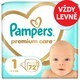 Obrázek 1 pro produkt Pampers Premium Care Velikost 1, 72 Dětské Plenky, 2kg-5kg