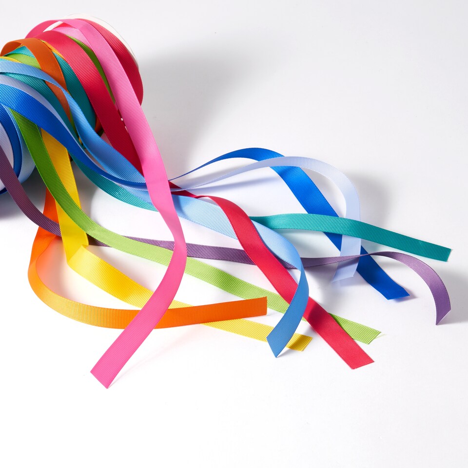 image 1 of Paperchase Rainbow 10 Pack Ribbon Set 