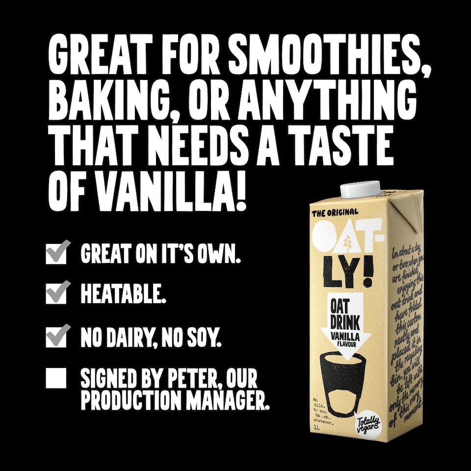 image 1 of Oatly Oat Drink Vanilla 1L
