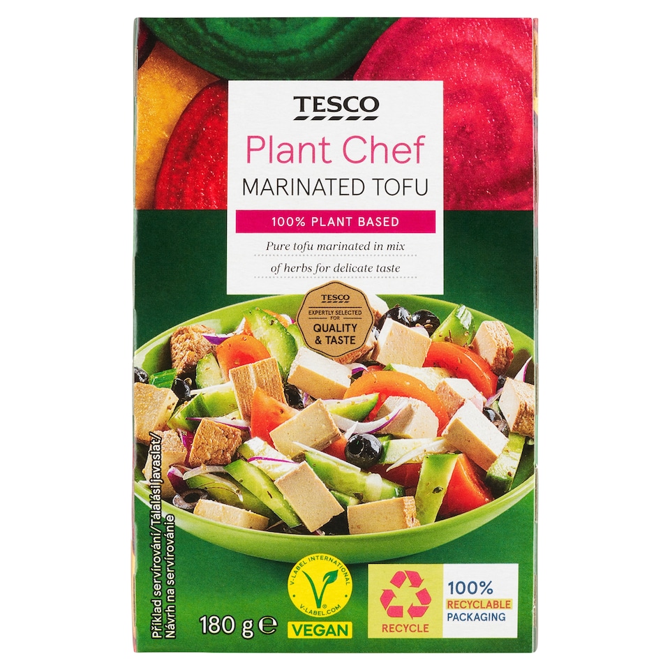 Obrázek 1 pro produkt Tesco Plant Chef Marinované tofu 180g