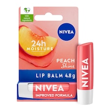NIVEA Peach Shine Lip Balm 4.8g