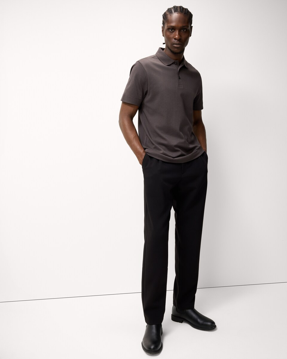 image 1 of F&F Pure Cotton Polo Shirt in Brown