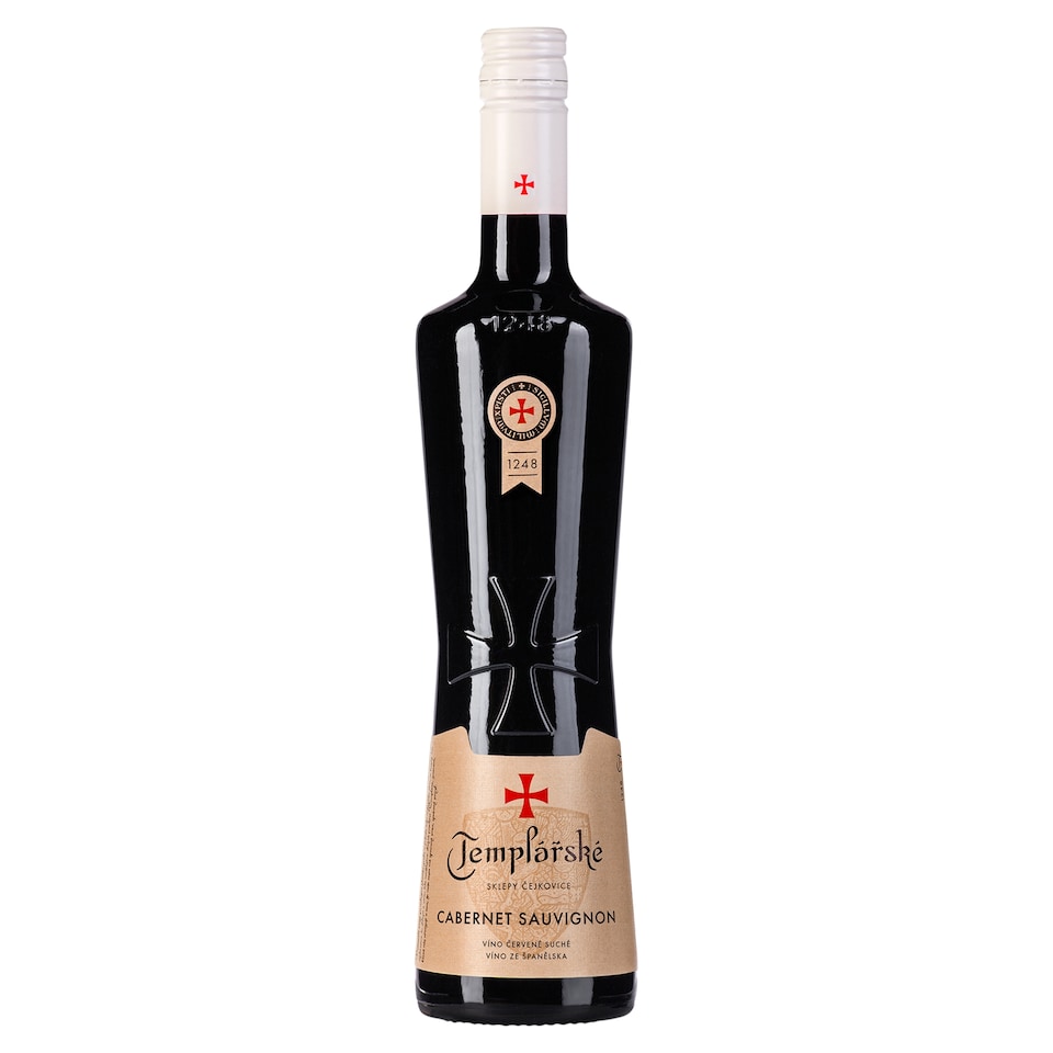 Templářské Sklepy Čejkovice Cabernet Sauvignon Red Dry Wine 0.75 L