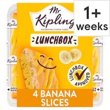 Mr Kipling Banana Lunchbox Cake Slices 4 pack