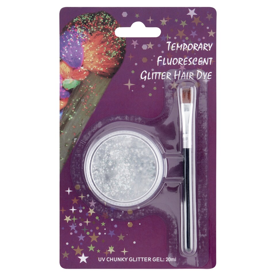 Temporary Fluorescent Glitter Hair Dye