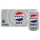image 1 of Diet Pepsi Cola Cans 8x330ml