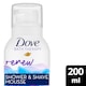 image 1 of Dove Renew Shower & Shave Mousse Wild Violet & Pink Hibiscus 200ml