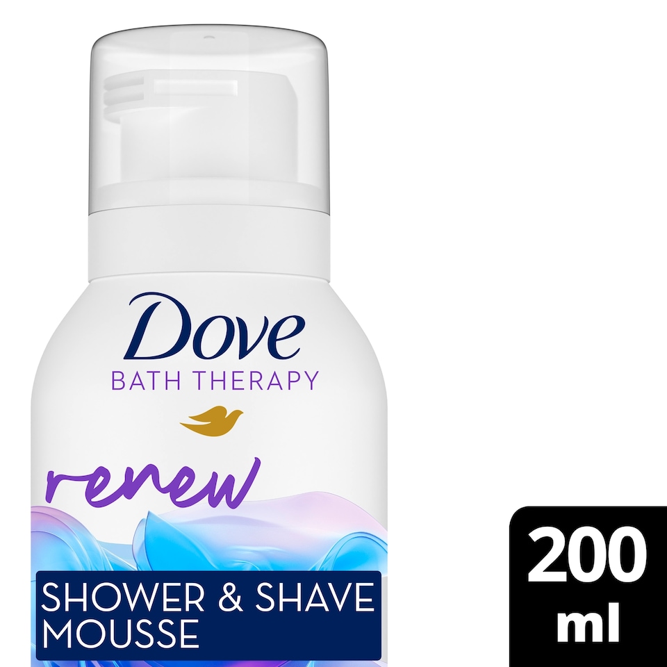 image 1 of Dove Renew Shower & Shave Mousse Wild Violet & Pink Hibiscus 200ml