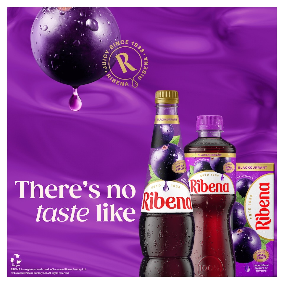 image 1 of Ribena Blackcurrant Juice Drink Carton 1L