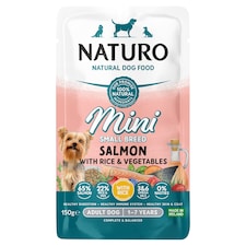 Naturo Mini Salmon with Rice & Vegetables Dog Food 150g