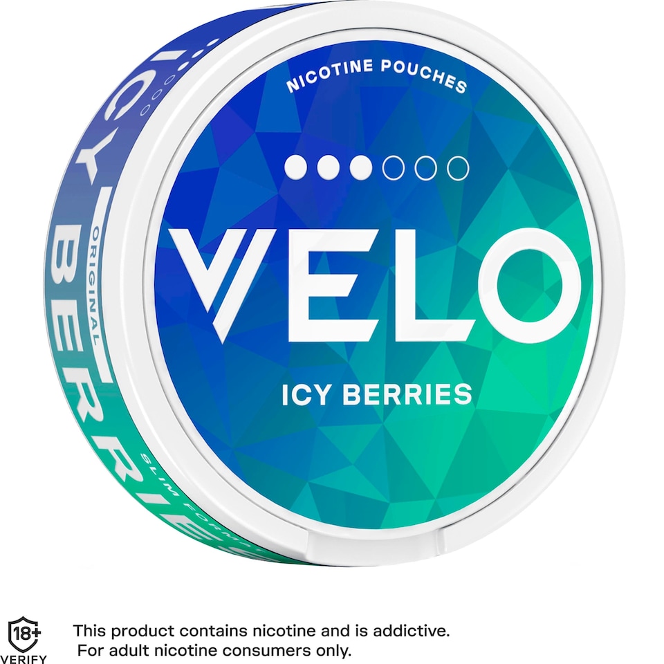 image 1 of Velo Icy Berries 10mg Nicotine Pouches 20 Pack