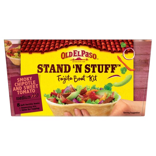 Old El Paso Stand ‘N’ Stuff Chipotle & Tomato Fajita 313G Tesco Groceries