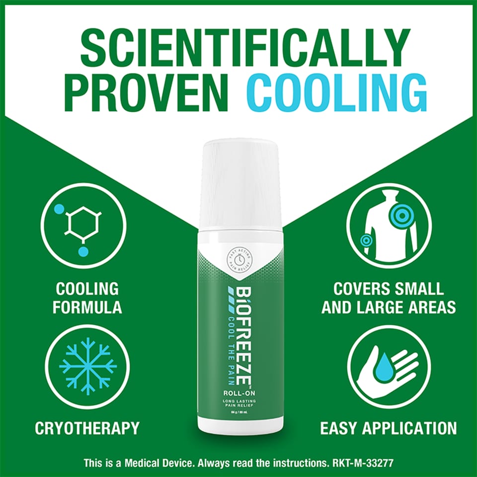 image 1 of Biofreeze Roll-On Pain Relief 89ml