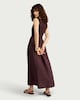 image 1 of F&F Sleeveless Midi Dress in Burgundy