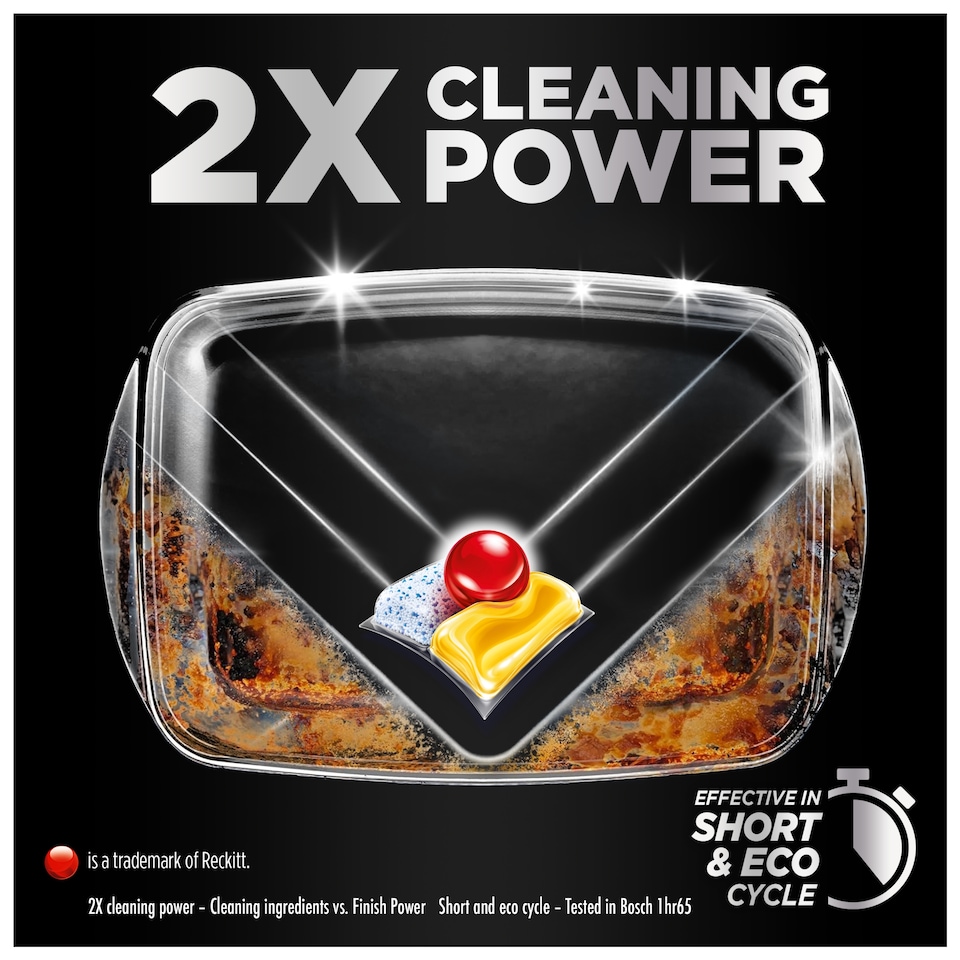 image 1 of Finish Ultimate All In One Dishwasher Tablets - Lemon 75 Pack 967.5g