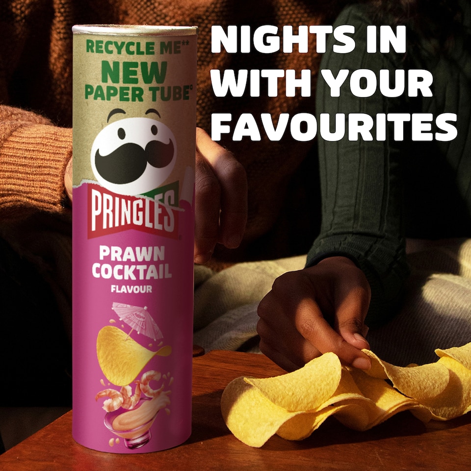 image 1 of Pringles Prawn Cocktail Sharing Crisps 185g