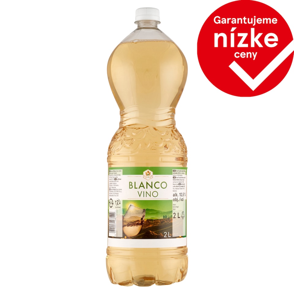 Blanco Vino Duna Tisza Közí Féhrer Cuvée Semi-Sweet White Wine 2 L