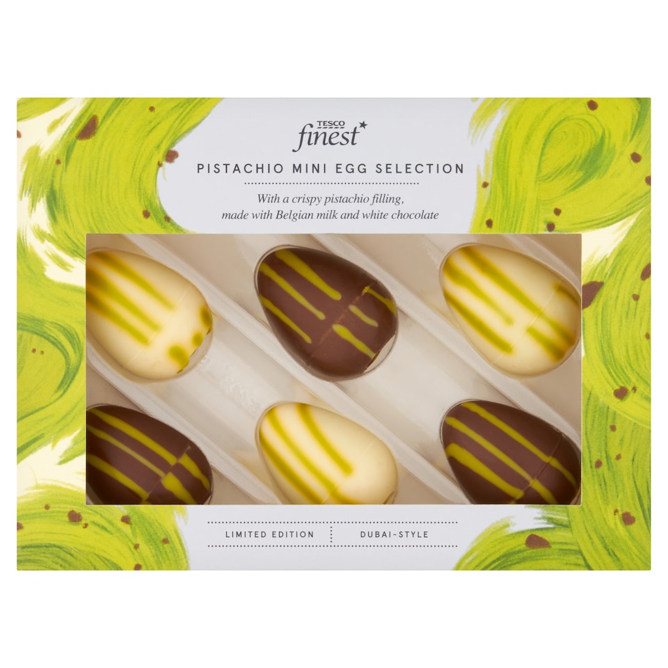 Tesco Finest Pistachio Mini Egg Selection 72g