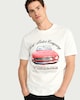 image 1 of Ford Mustang Pure Cotton Print T-Shirt in White