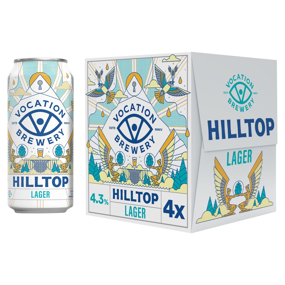 image 1 of Vocation Brewery Hilltop Lager 4 x 440ml