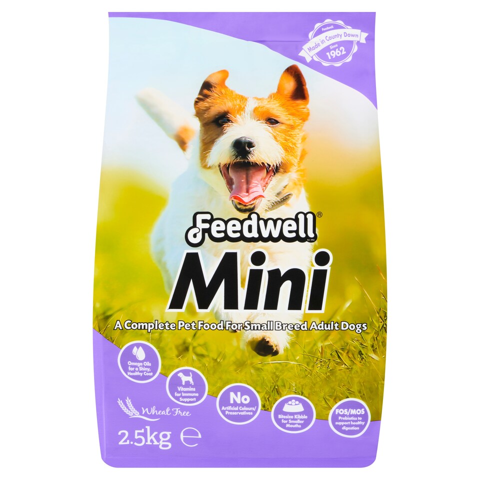 Feedwelll Mini Small Breed Adult Dog Food 2.5Kg