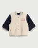 image 1 of F&F Baby Borg Textured Little Champ Bomber Jacket in Navy