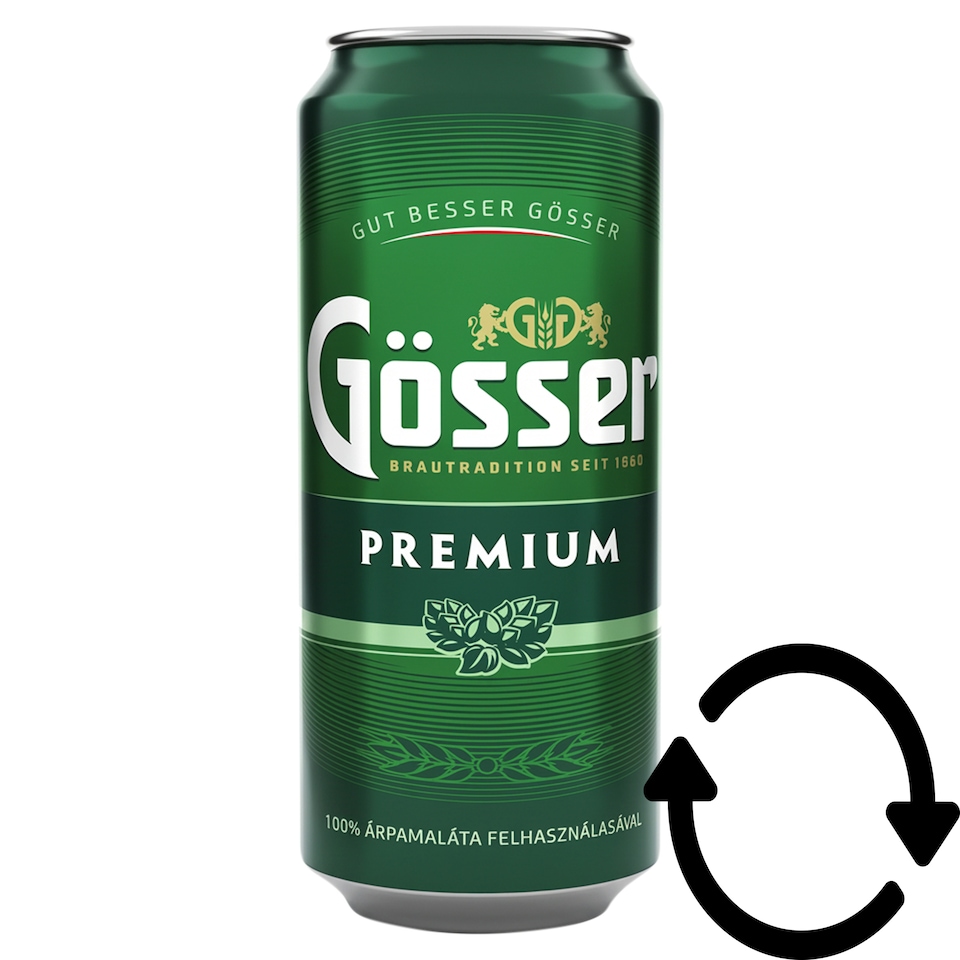 Gösser Premium minőségi világos sör 5% 500 ml  1. kép