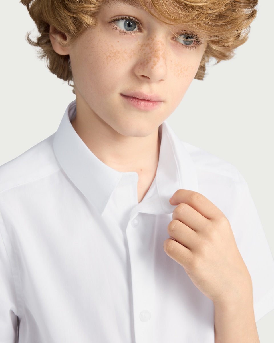 image 1 of F&F Boys School 3-Pack Dressing Made Easy Shirts in White