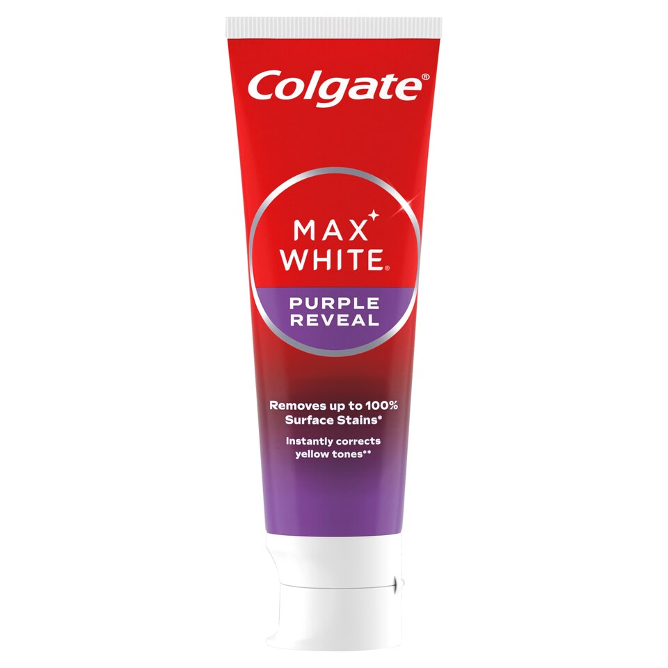 image 1 of Colgate Max White Purple Reveal Toothpaste 75 ml