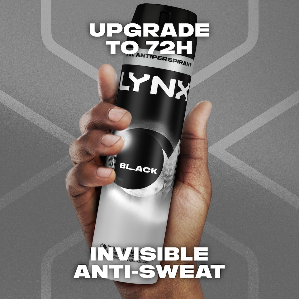 image 1 of Lynx Black 72h Antiperspirant Deodorant 250ml