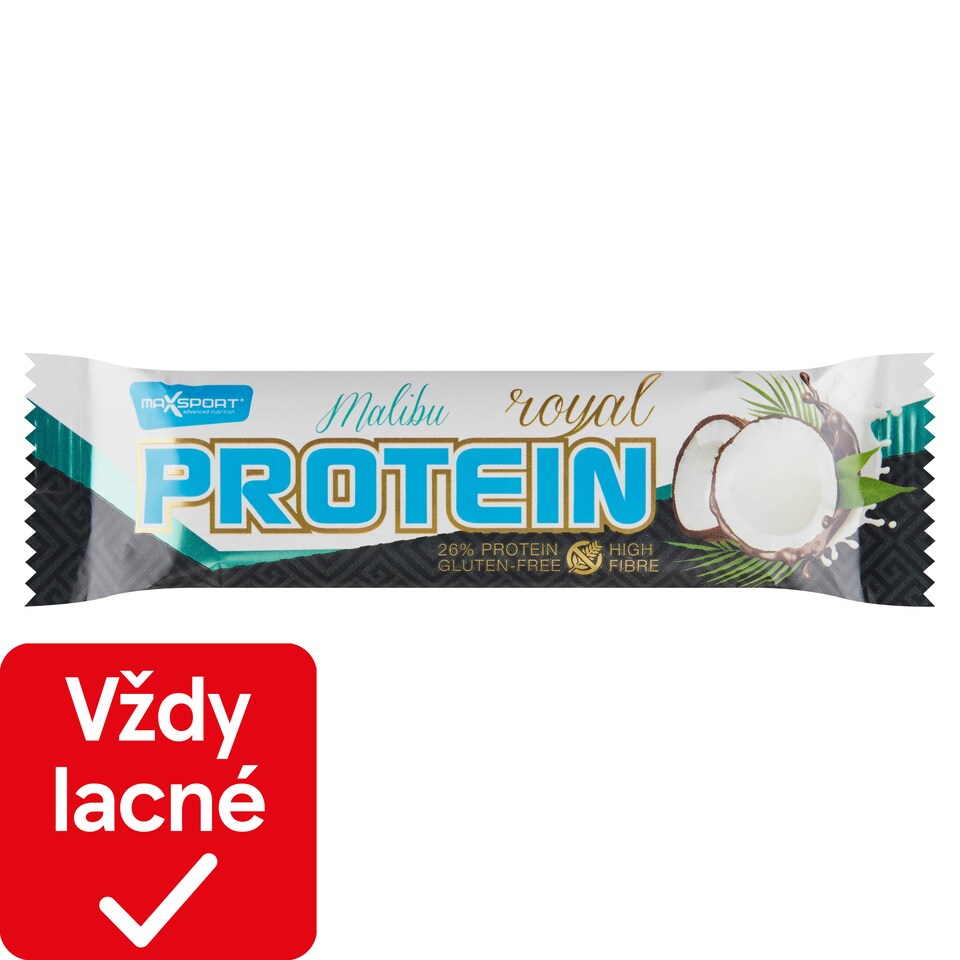 MaxSport Royal Protein Bar with Coconut Dipped in Milk Chocolate 60 g