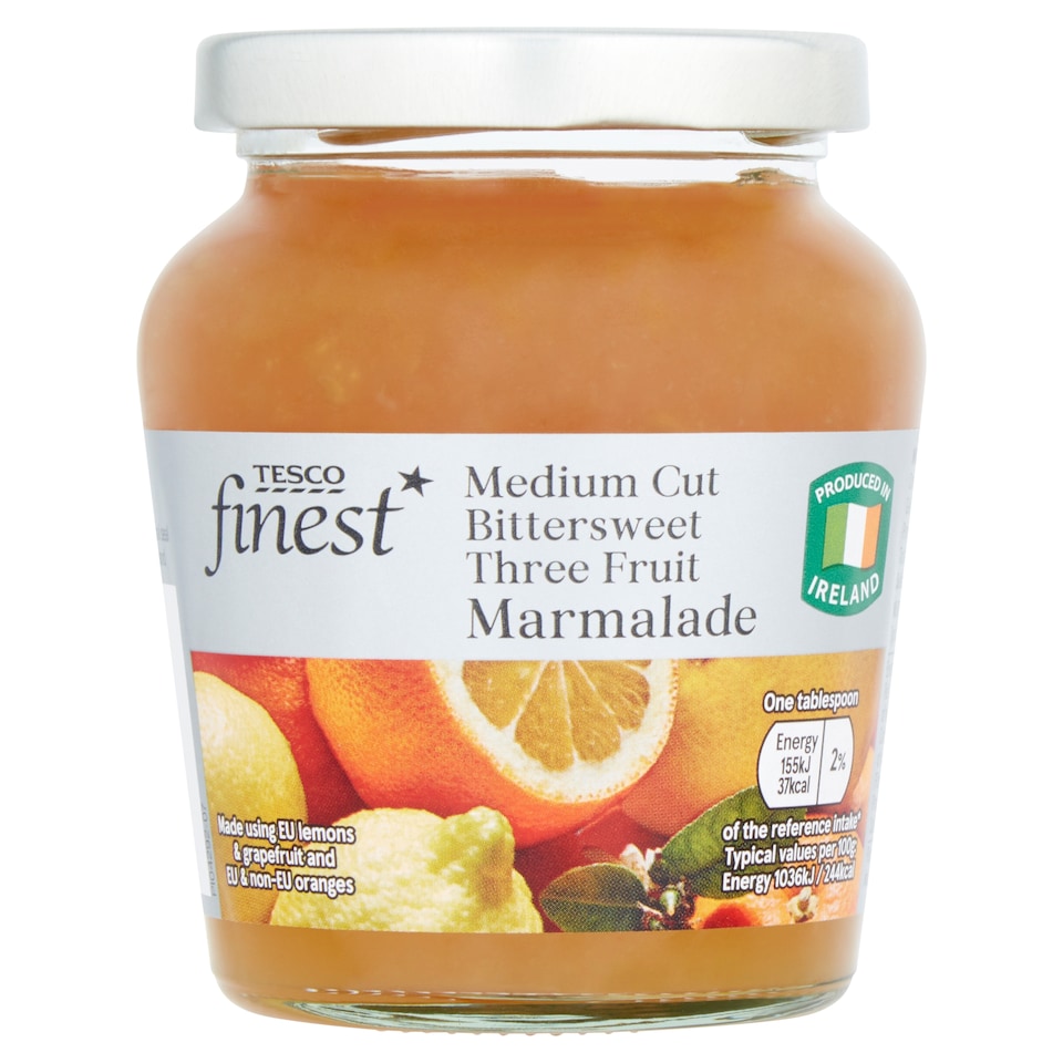 Tesco Finest Medium Cut Bittersweet 3 Fruit Marmalade 320G