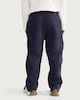 image 3 of F&F Boys Cotton Rich NYC Patch Wide Leg Joggers in Navy